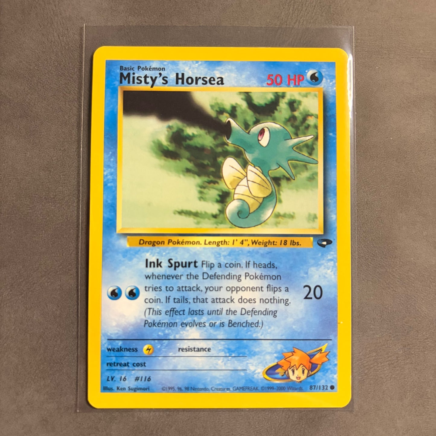 MISTY’S HORSEA 87/132 – GYM CHALLENGE UNLIMITED – 2000 – NM / AC