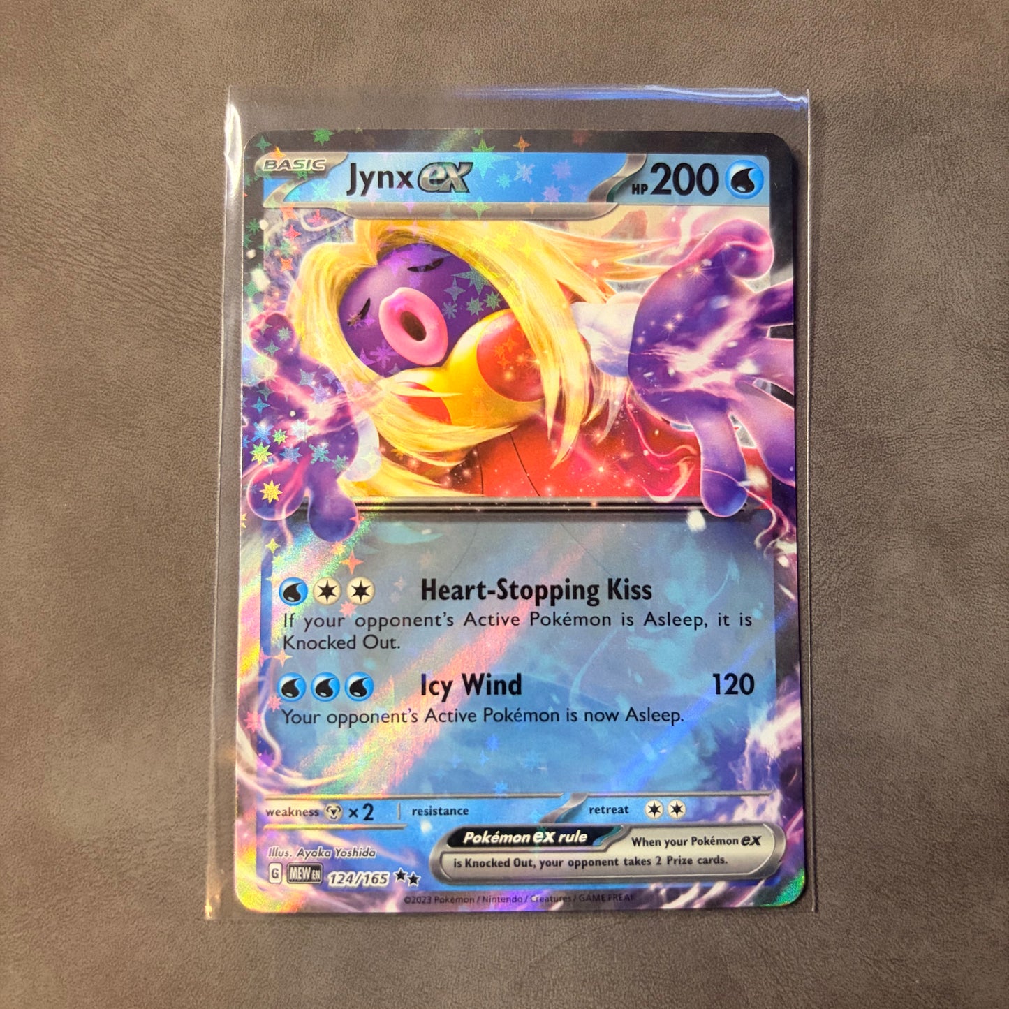 JYNX EX 124/165 – POKÉMON 151 – DOUBLE RARE HOLO POKÉMON CARD