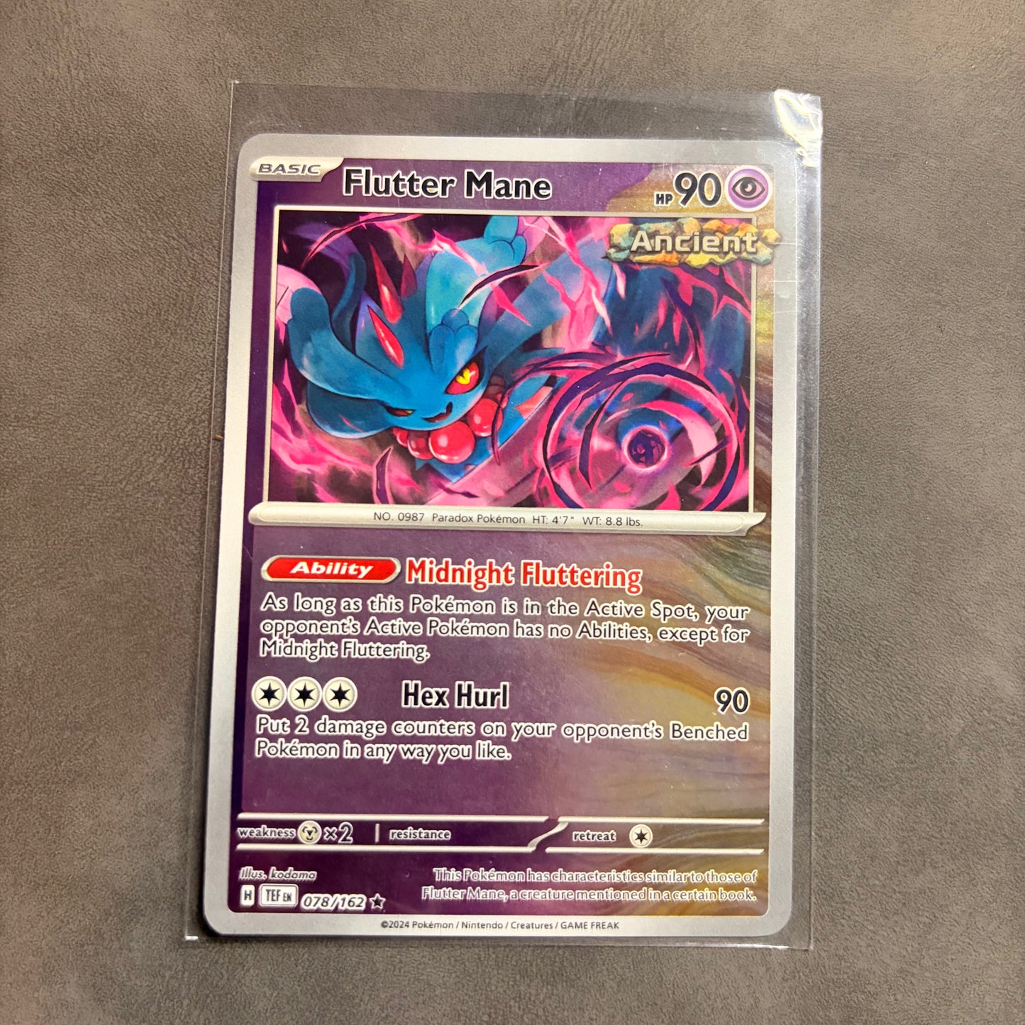 FLUTTER MANE 078/162 TEMPORAL FORCES RARE HOLO NM