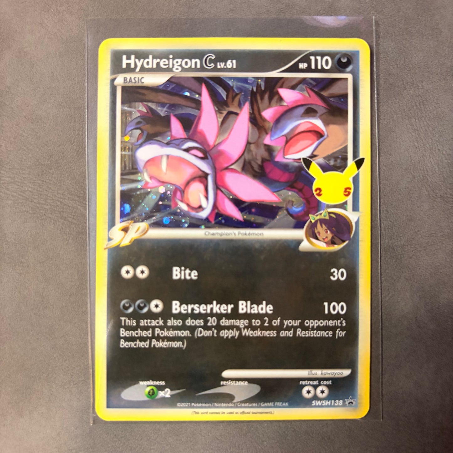 HYDREIGON C LV.61 SWSH138 – 25TH ANNIVERSARY BLACK STAR PROMO HOLO – POKÉMON TCG