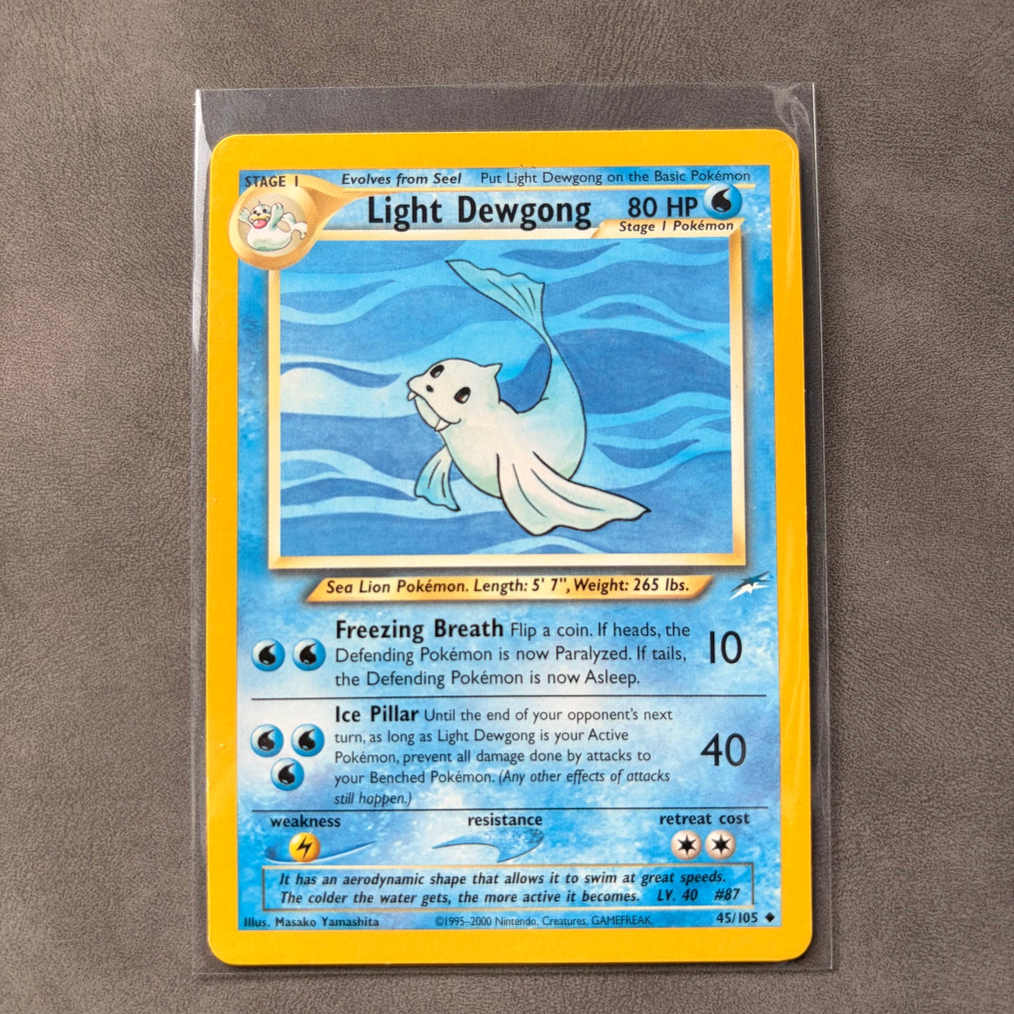 LIGHT DEWGONG 45/105 – NEO DESTINY UNLIMITED – NON-HOLO – NM