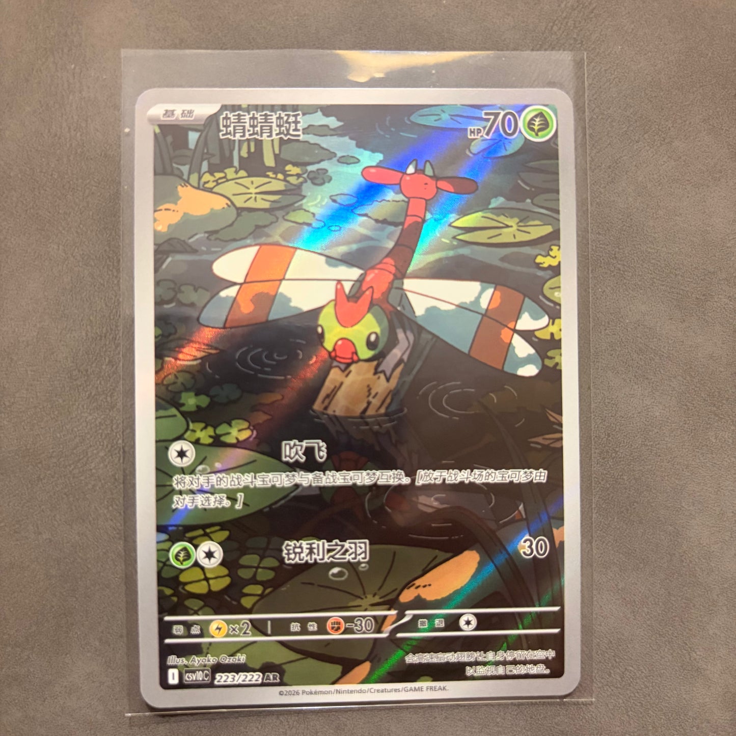 YANMA 223/222 – ART RARE HOLO – SIMPLIFIED CHINESE POKÉMON CARD