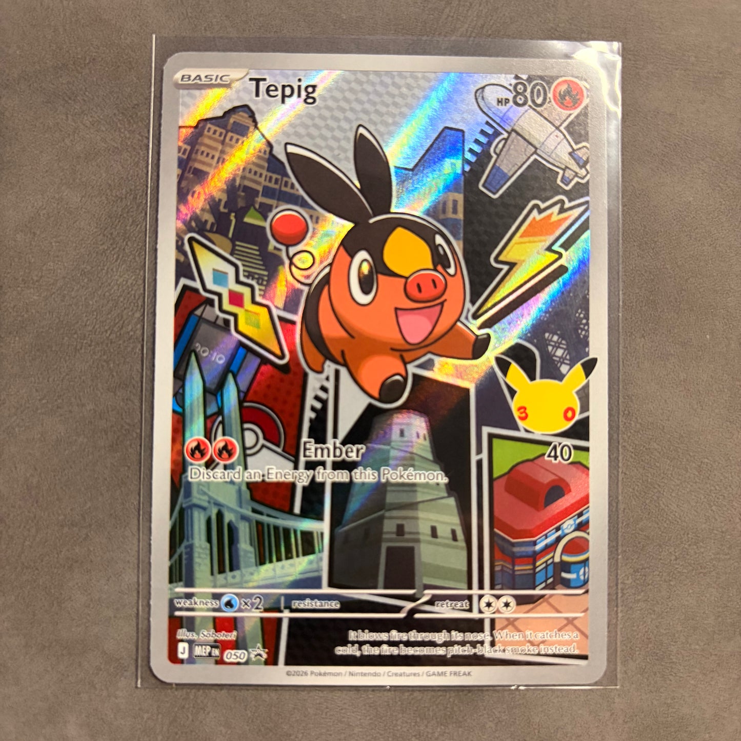 TEPIG 050 MEP FIRST PARTNER ILLUSTRATION 30TH ANNIVERSARY HOLO PROMO NM