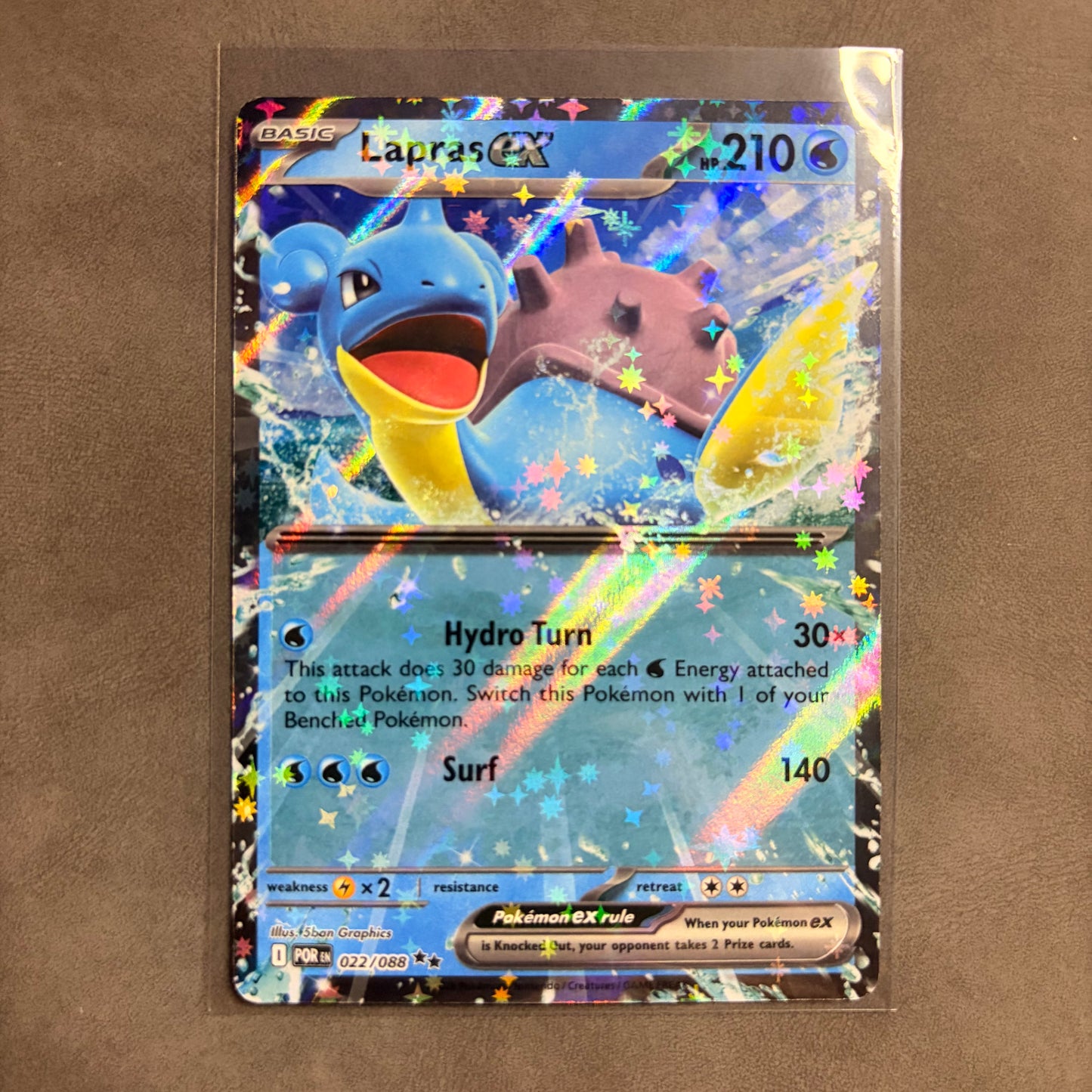 LAPRAS EX 022/088 PERFECT ORDER DOUBLE RARE HOLO NM