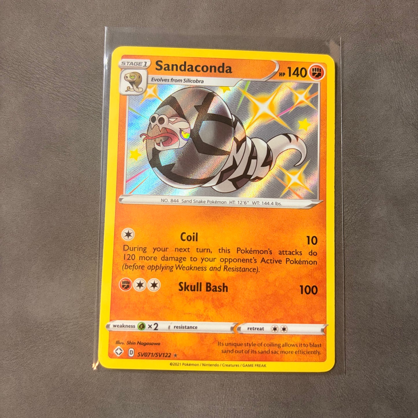 SANDACONDA SV071/SV122 – SHINING FATES – SHINY VAULT HOLO – POKÉMON TCG