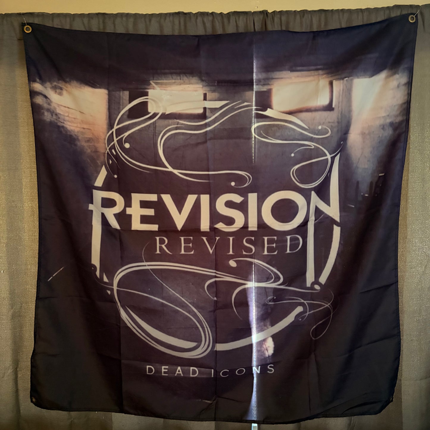 REVISION, REVISED - DEAD ICONS WALL FLAG