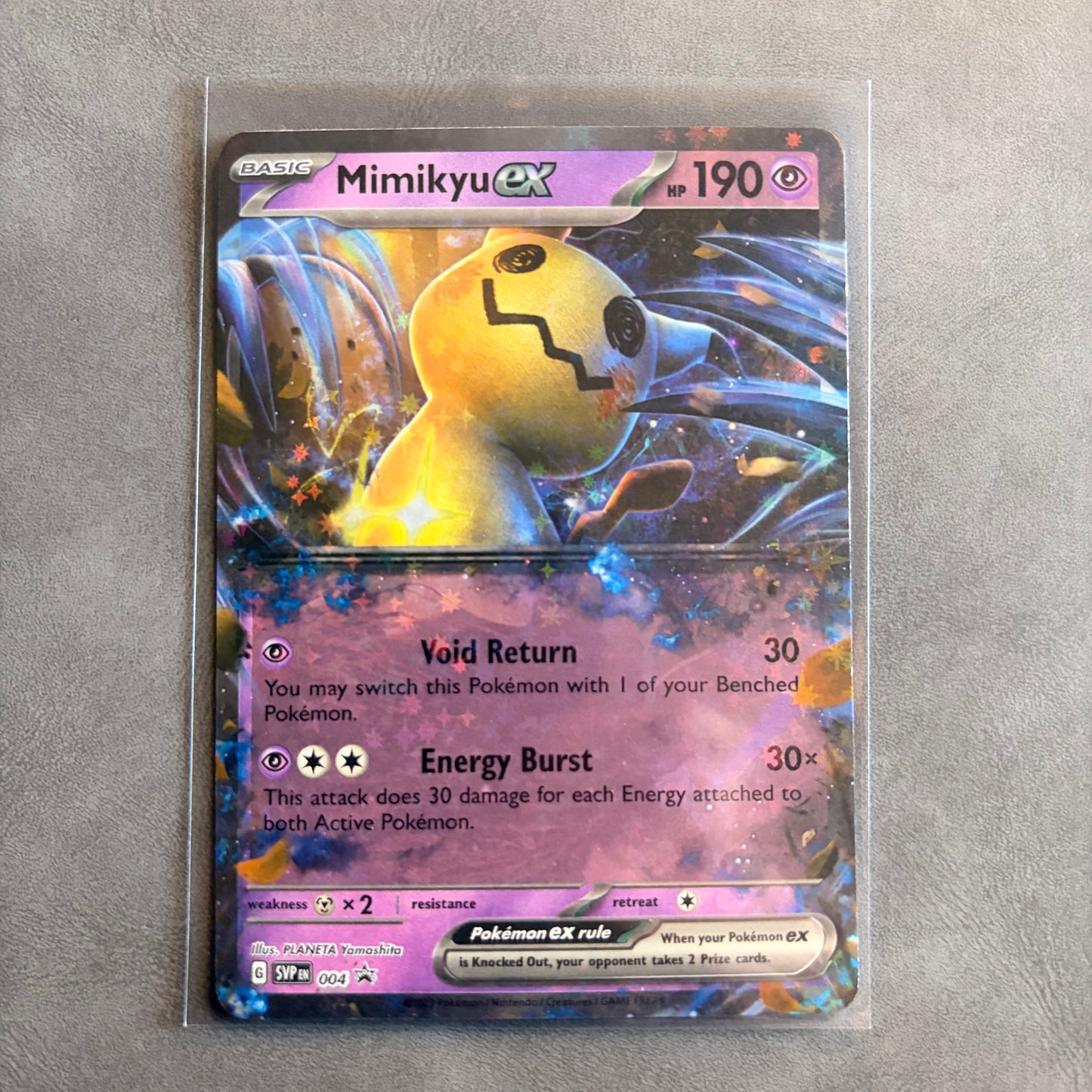 MIMIKYU EX SVP 004 SCARLET & VIOLET BLACK STAR PROMO HOLO NM
