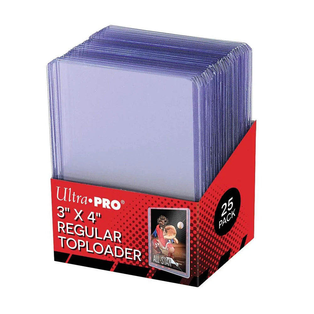 ULTRA PRO REGULAR TOP LOADERS – 3” X 4” – 25 COUNT CARD PROTECTORS