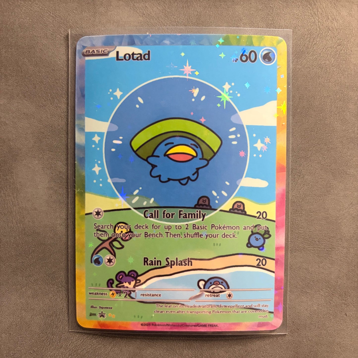 LOTAD BUBBLE FAN ART CUSTOM HOLO COLLECTIBLE CARD NM