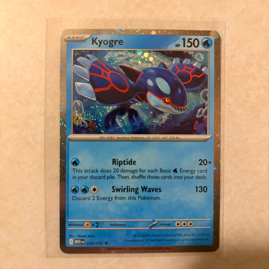 KYOGRE 034/132 – MEGA EVOLUTION – KNOCK OUT COLLECTION COSMOS HOLO