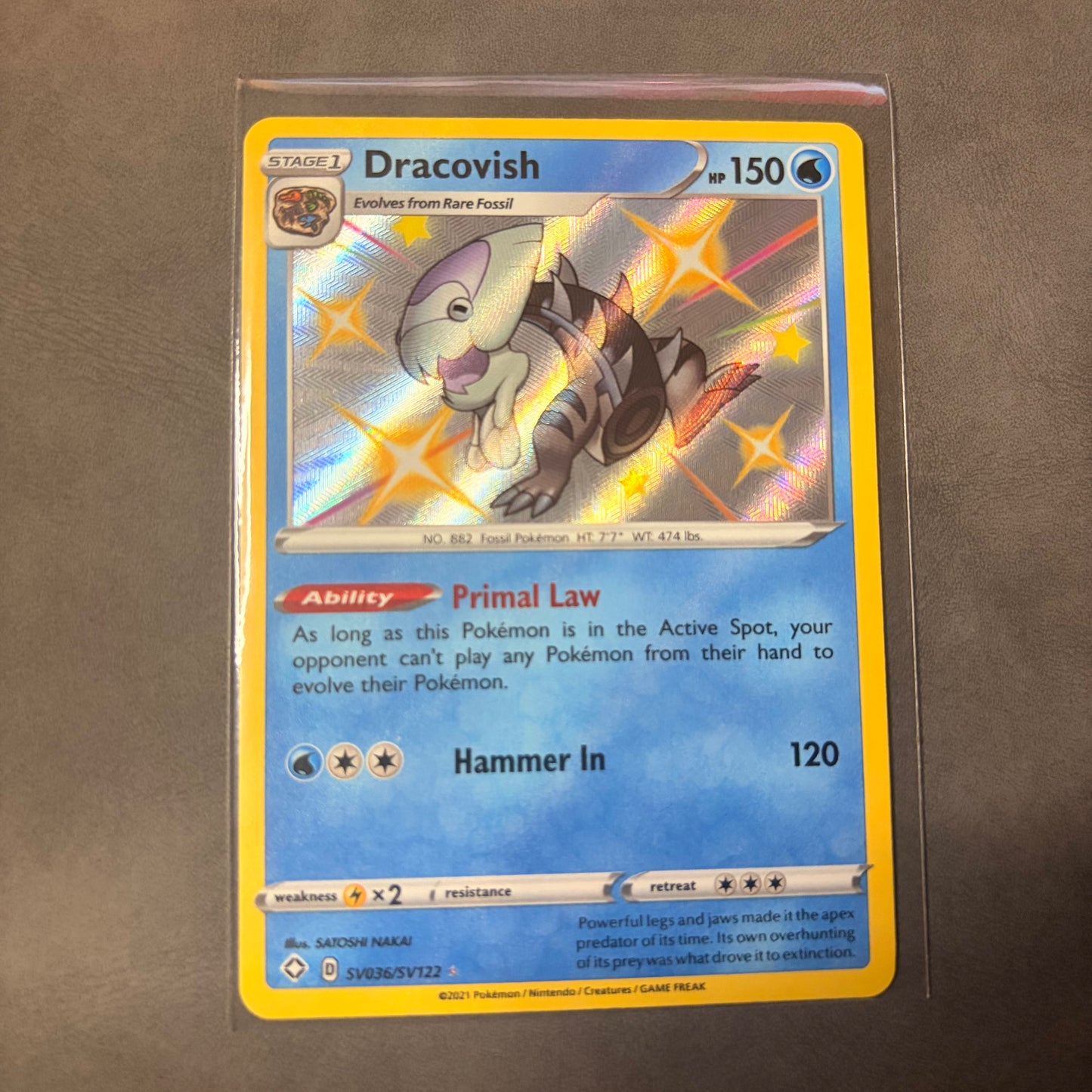 DRACOVISH SV036/SV122 – SHINING FATES – SHINY VAULT HOLO – POKÉMON TCG