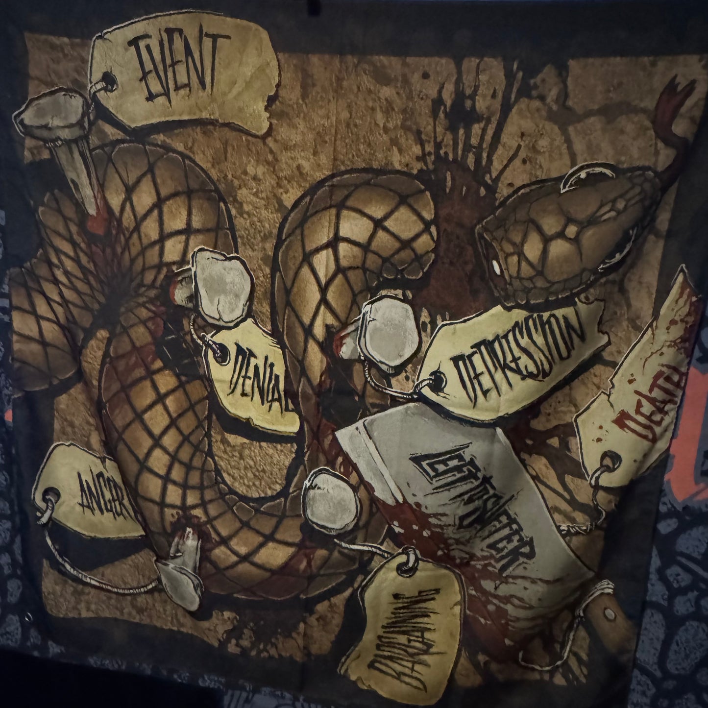 LEFT TO SUFFER - WALL FLAG (4x4)