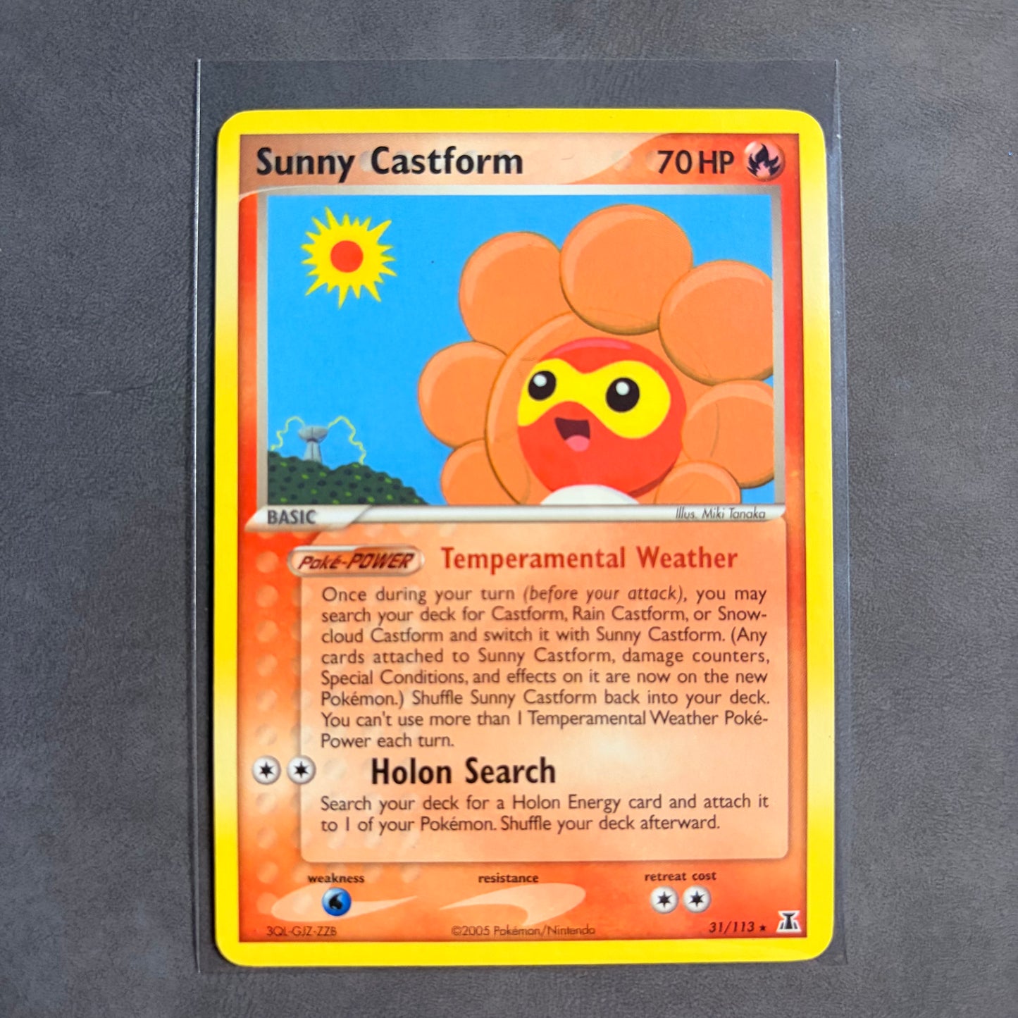 SUNNY CASTFORM 31/113 – EX DELTA SPECIES – NON-HOLO RARE – NM / AC