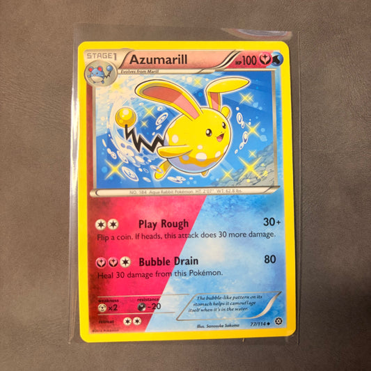 AZUMARILL 77/114 – XY STEAM SIEGE – DUAL TYPE – POKÉMON TCG 2016