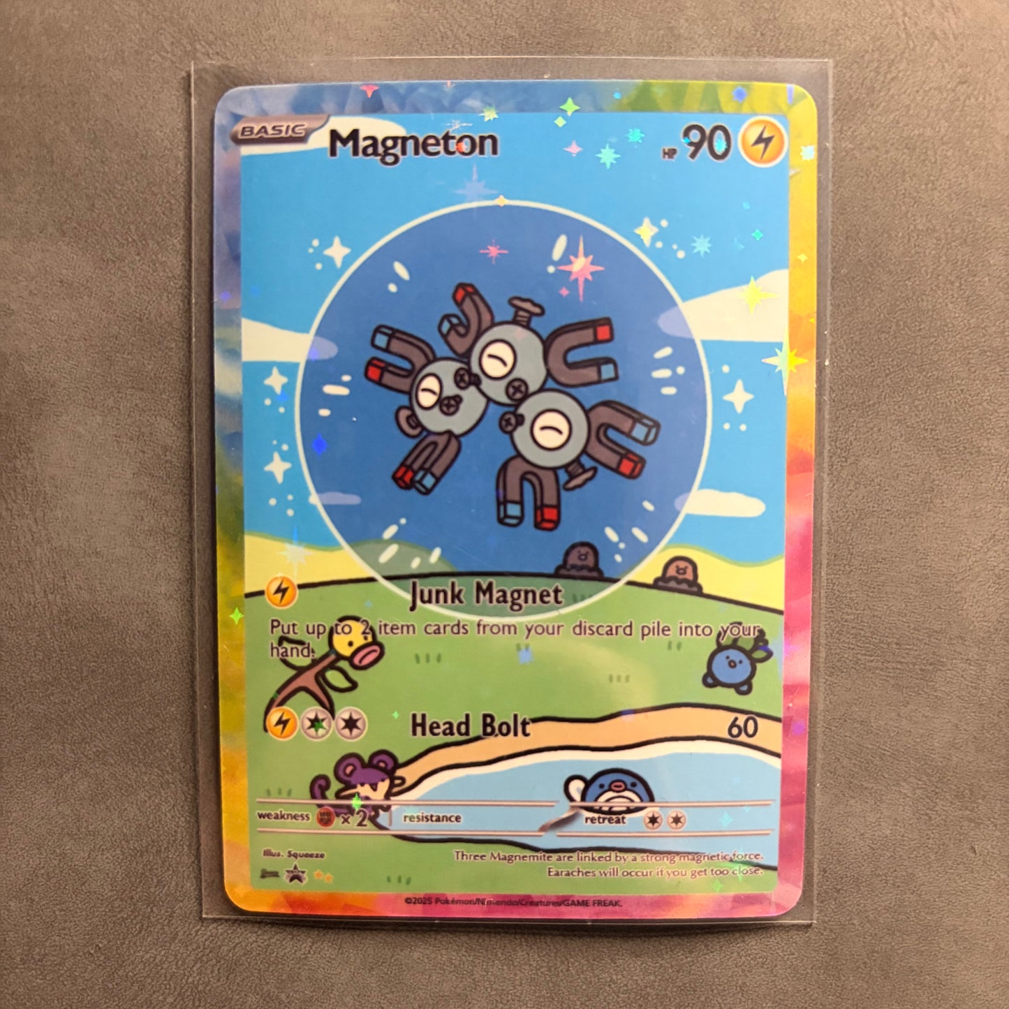 MAGNETON BUBBLE FAN ART CUSTOM HOLO COLLECTIBLE CARD NM