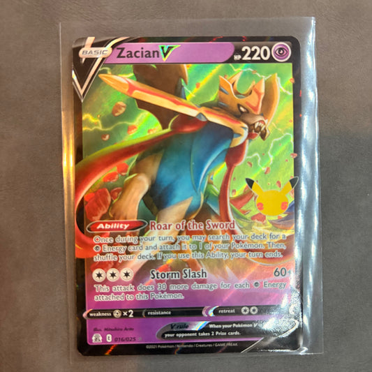 ZACIAN V 016/025 – CELEBRATIONS 25TH ANNIVERSARY HOLO