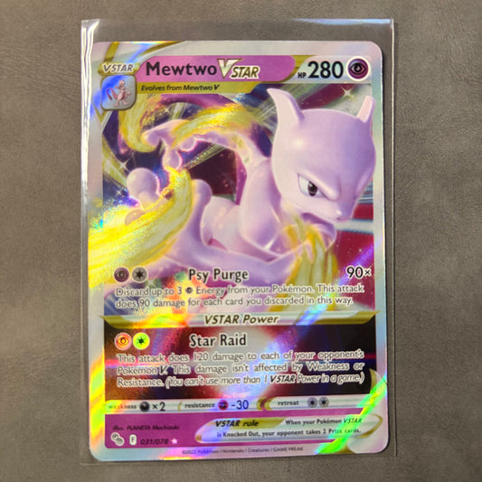 MEWTWO VSTAR 031/078 – POKÉMON GO – ULTRA RARE HOLO – 2022