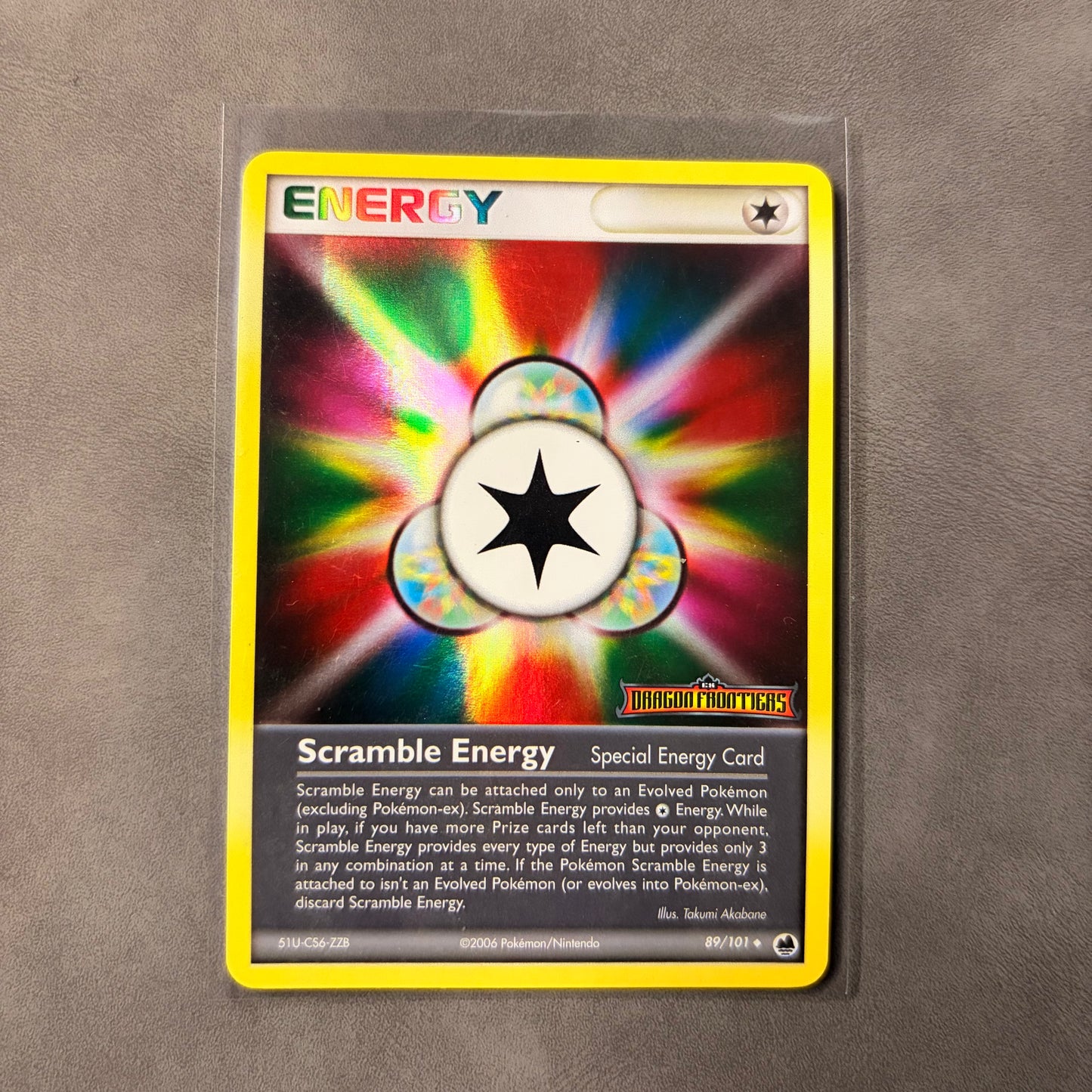 SCRAMBLE ENERGY 89/101 STAMPED REVERSE HOLO – EX DRAGON FRONTIERS – 2006 / AC