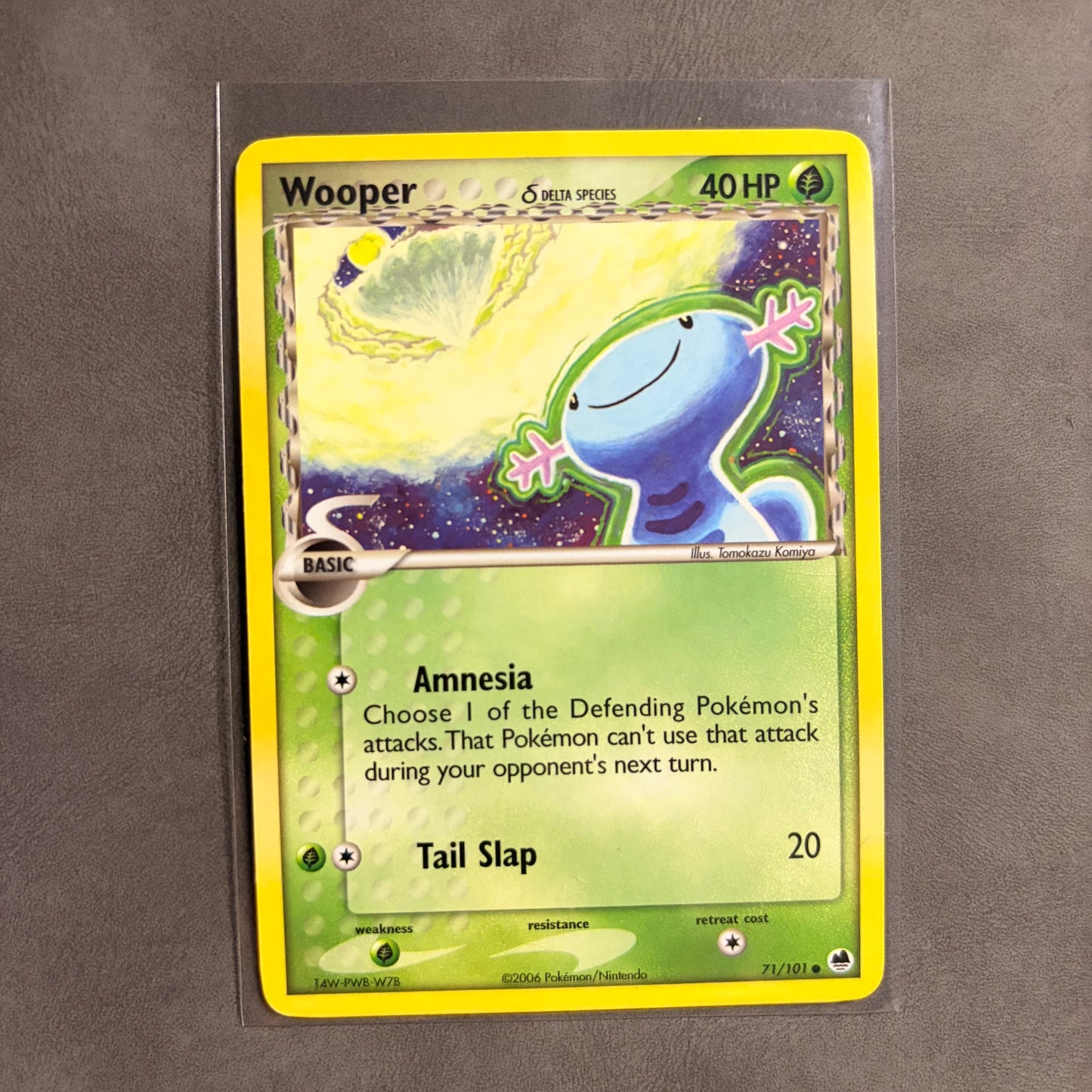 WOOPER DELTA SPECIES 71/101 – EX DRAGON FRONTIERS – NON-HOLO – NM / AC