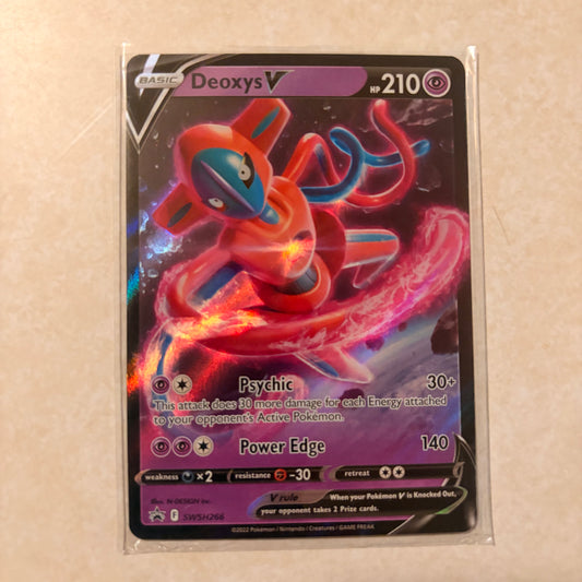 DEOXYS V SWSH266 – BLACK STAR PROMO – ULTRA RARE HOLO