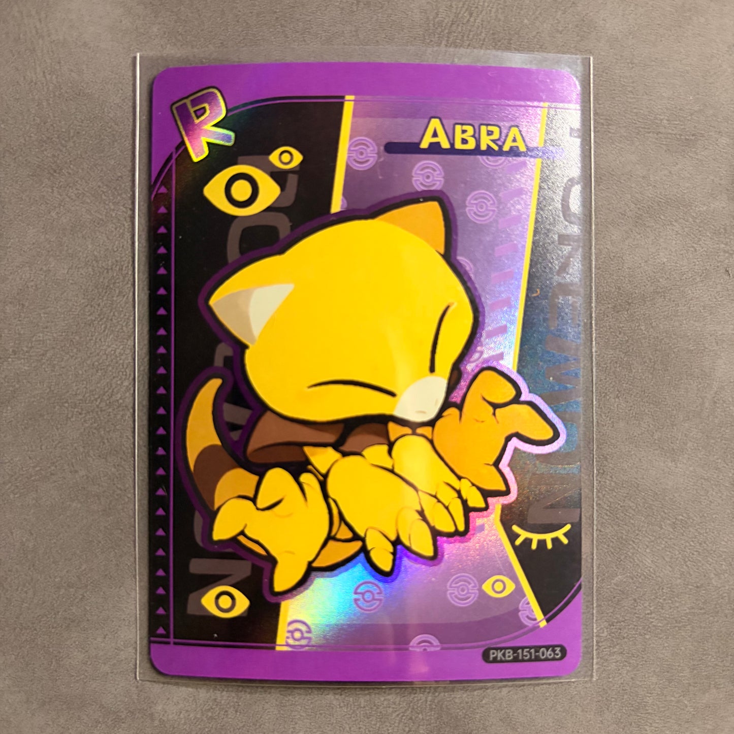 ABRA POKE BABY PKB-151-063 CUSTOM FANART HOLO CARD – UNOFFICIAL – NM