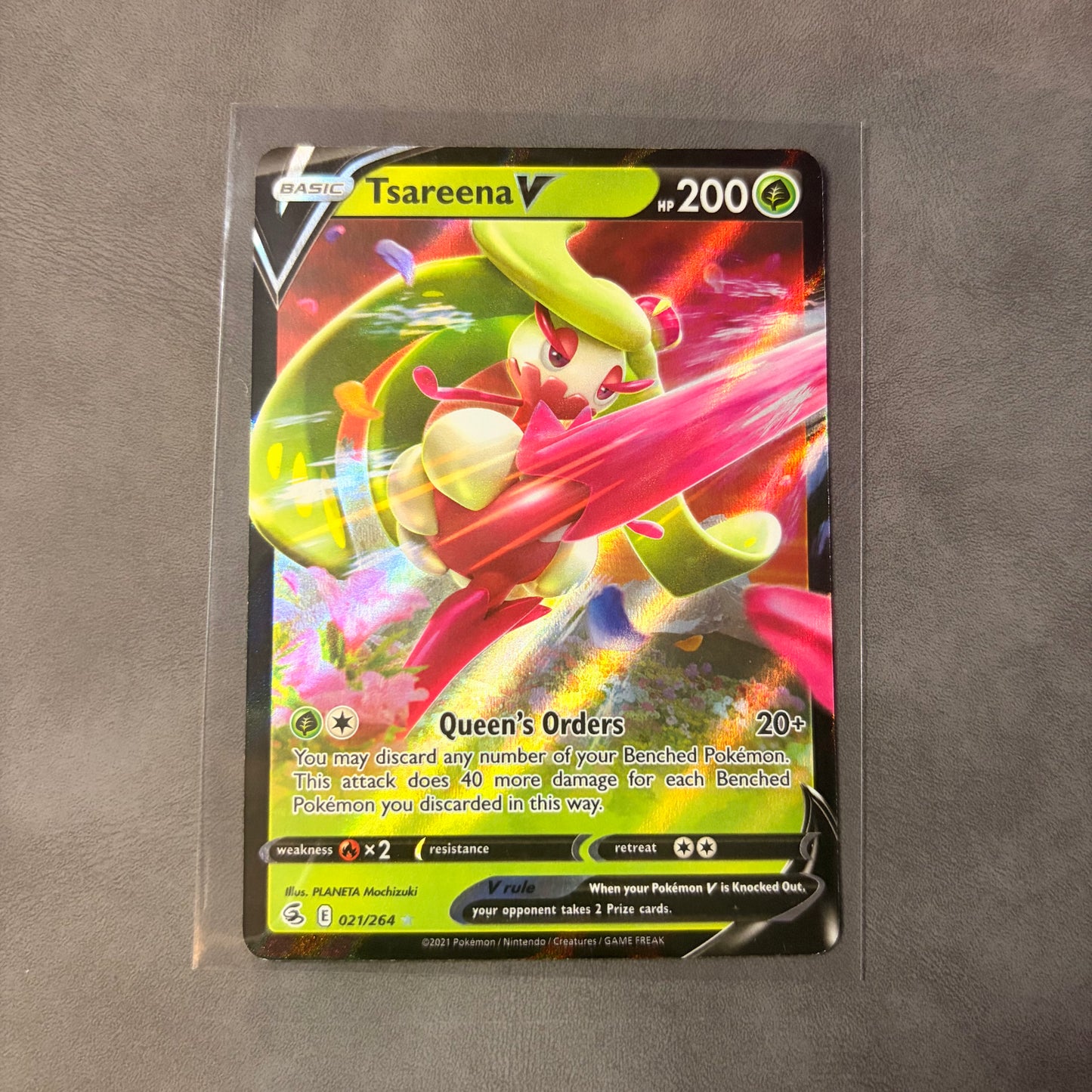 TSAREENA V 021/264 – FUSION STRIKE – ULTRA RARE HOLO – POKÉMON TCG