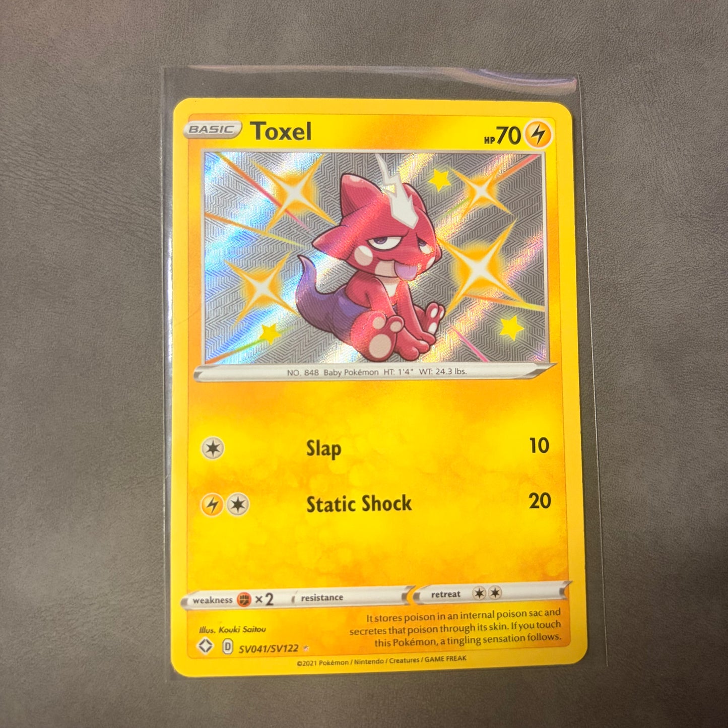 TOXEL SV041/SV122 – SHINING FATES – SHINY VAULT HOLO – POKÉMON TCG