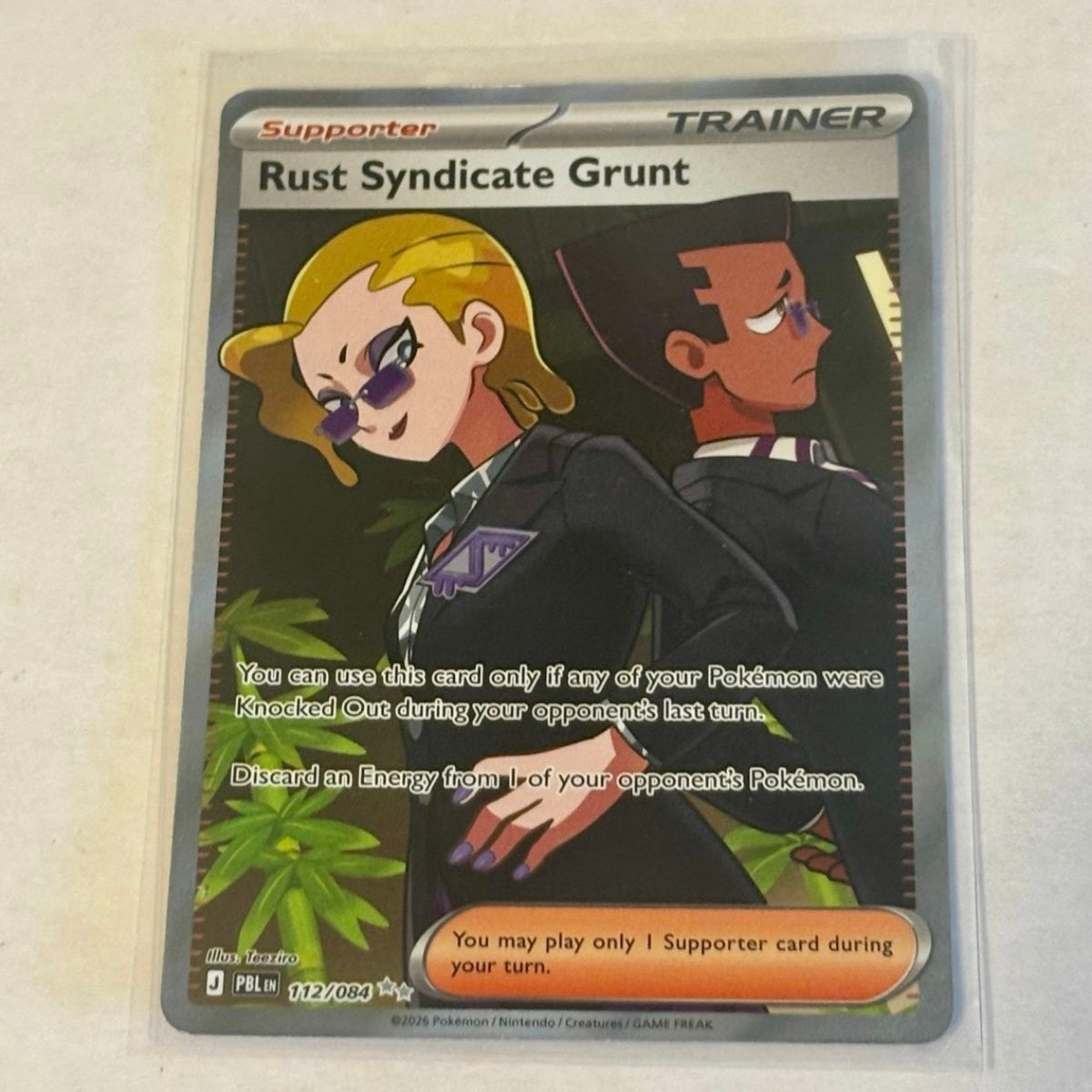 RUST SYNDICATE GRUNT 112/084 – PITCH BLACK – ULTRA RARE