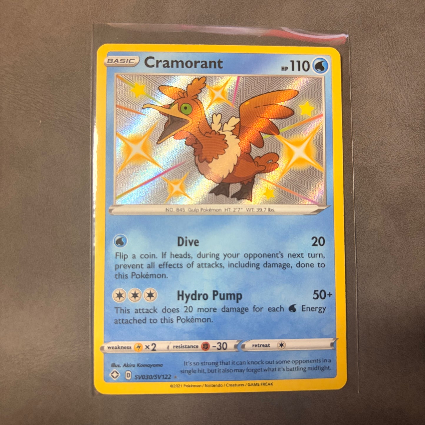 CRAMORANT SV030/SV122 – SHINING FATES – SHINY VAULT HOLO – POKÉMON TCG
