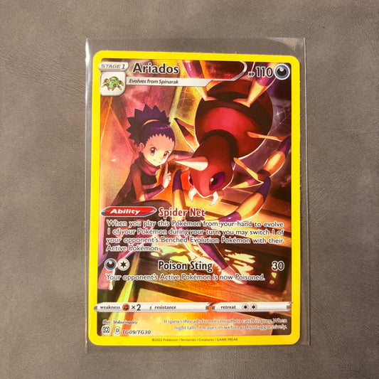 ARIADOS TG09/TG30 – BRILLIANT STARS TRAINER GALLERY – FULL ART HOLO POKÉMON CARD