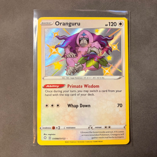 ORANGURU SV098/SV122 – SHINING FATES – SHINY RARE HOLO POKEMON CARD