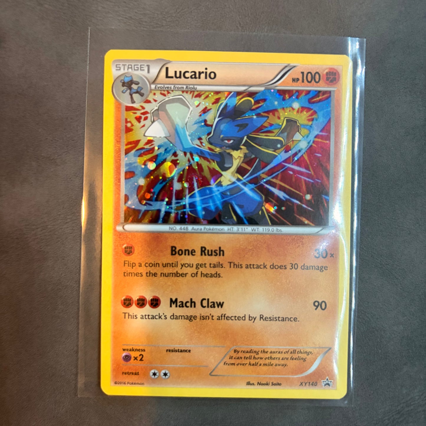 LUCARIO XY140 – XY BLACK STAR PROMO HOLO 2016
