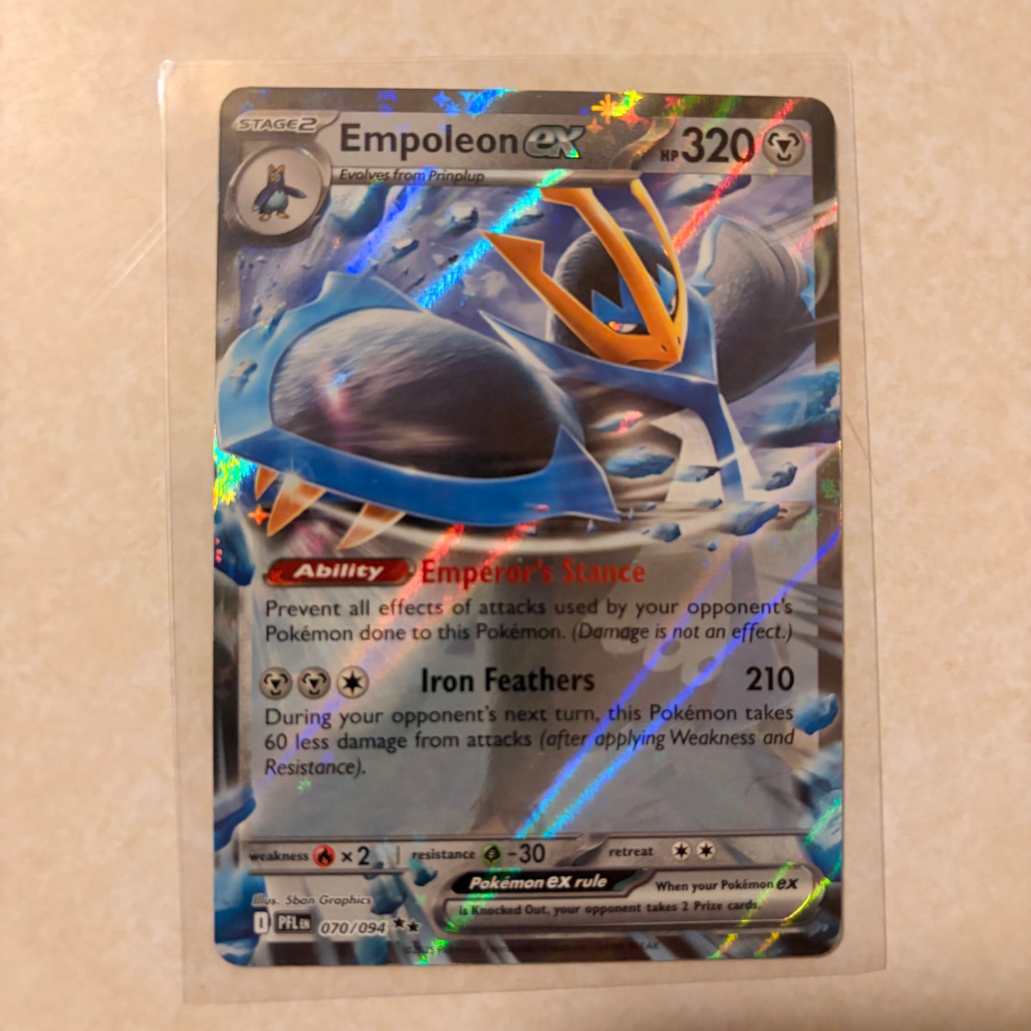 EMPOLEON EX 070/094 – PERFECT ORDER – DOUBLE RARE HOLO