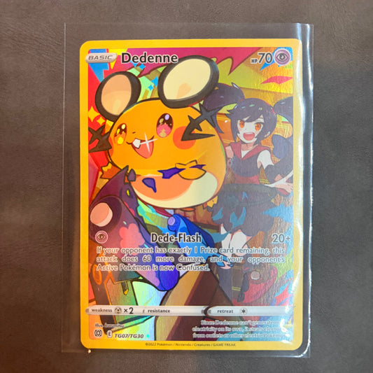 DEDENNE TG07/TG30 – BRILLIANT STARS TRAINER GALLERY FULL ART HOLO