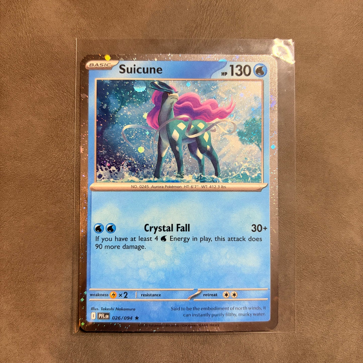 SUICUNE 026/094 PHANTASMAL FLAMES COSMOS HOLO NM