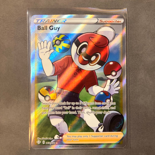 BALL GUY 065/072 – SHINING FATES FULL ART ULTRA RARE HOLO TRAINER