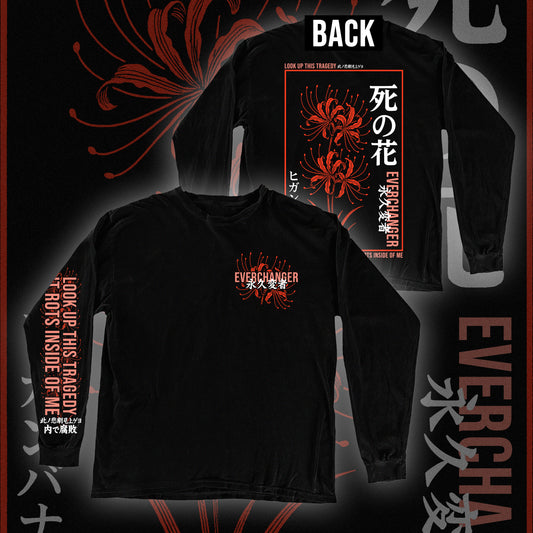 RED LILY LYRIC LONG SLEEVE TEE