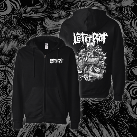 WOLFDREAMER ZIP UP (WHITE PRINT)