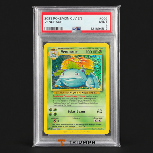 VENUSAUR 003/034 HOLO – PSA 9 MINT – 2023 POKÉMON TCG CLASSIC
